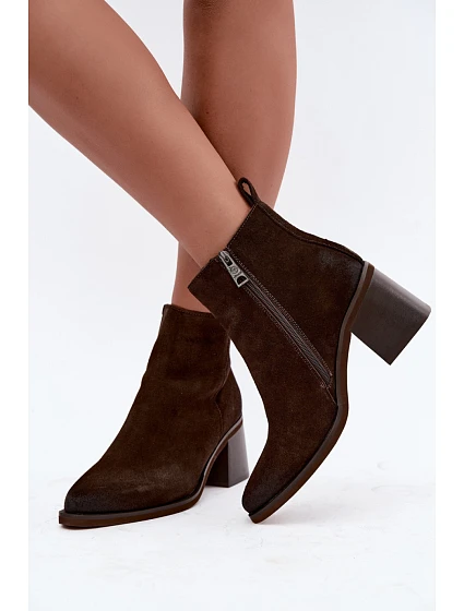 Boty na podpatku model 231650 Step in style Boty na podpatku model 231650 Step in style