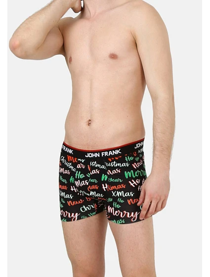 Pánské boxerky John Frank JFBD15-CH-HO HO HO Pánské boxerky John Frank JFBD15-CH-HO HO HO
