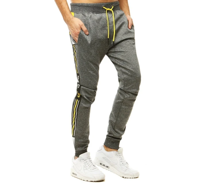 Pánské tmavě šedé tepláky Dstreet UX2779 Pánské tmavě šedé tepláky Dstreet UX2779