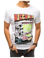 Pánské tričko s potiskem bílé Dstreet RX4372