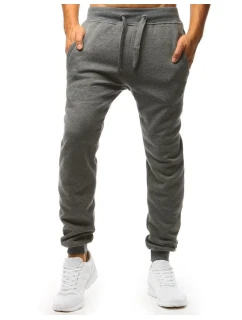 Pánské tmavě šedé tepláky Dstreet UX2872