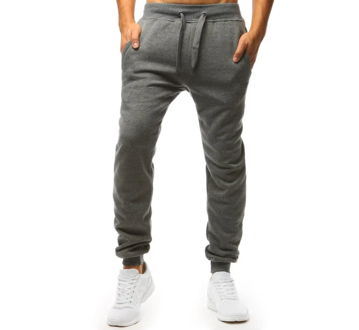 Pánské tmavě šedé tepláky Dstreet UX2872 Pánské tmavě šedé tepláky Dstreet UX2872