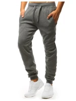 Pánské tmavě šedé tepláky Dstreet UX2872 Pánské tmavě šedé tepláky Dstreet UX2872