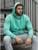 Pánská mikina s kapucí mint Dstreet BX4946 Pánská mikina s kapucí mint Dstreet BX4946