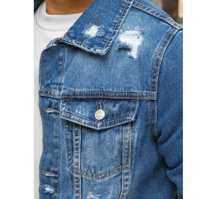 Pánská džínová bunda modrá Dstreet TX3633 Pánská džínová bunda modrá Dstreet TX3633