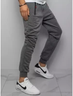 Pánské šedé teplákové kalhoty model 21962847 - Dstreet