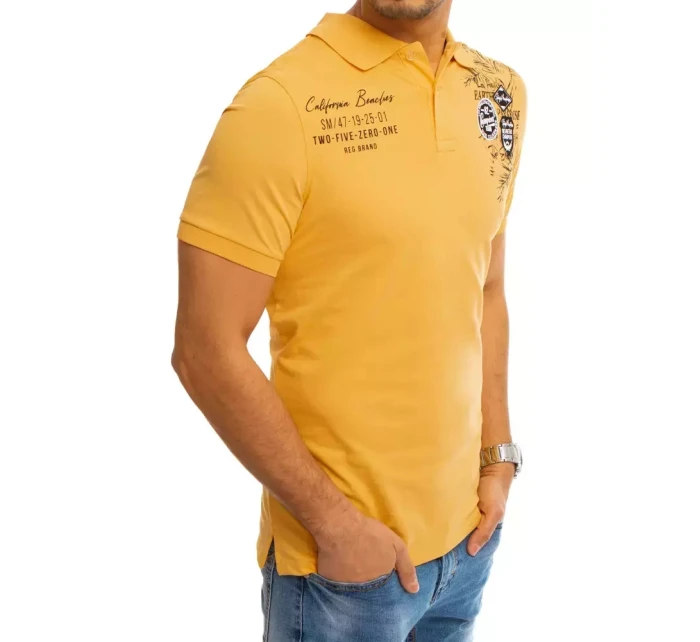 Polokošile s potiskem žlutá Dstreet PX0375 Polokošile s potiskem žlutá Dstreet PX0375