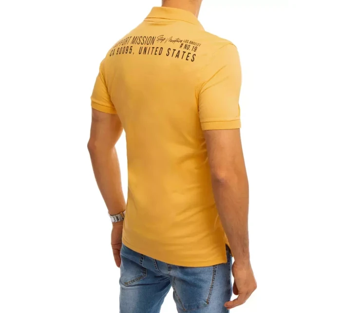 Polokošile s potiskem žlutá Dstreet PX0375 Polokošile s potiskem žlutá Dstreet PX0375