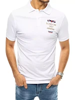 FashionStreet bílá vyšívaná polokošile PX0436