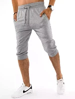 FashionStreet pánské světle šedé teplákové kraťasy SX1535