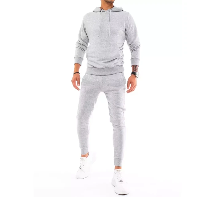 Pánské světle šedé tepláky Dstreet AX0438 Pánské světle šedé tepláky Dstreet AX0438