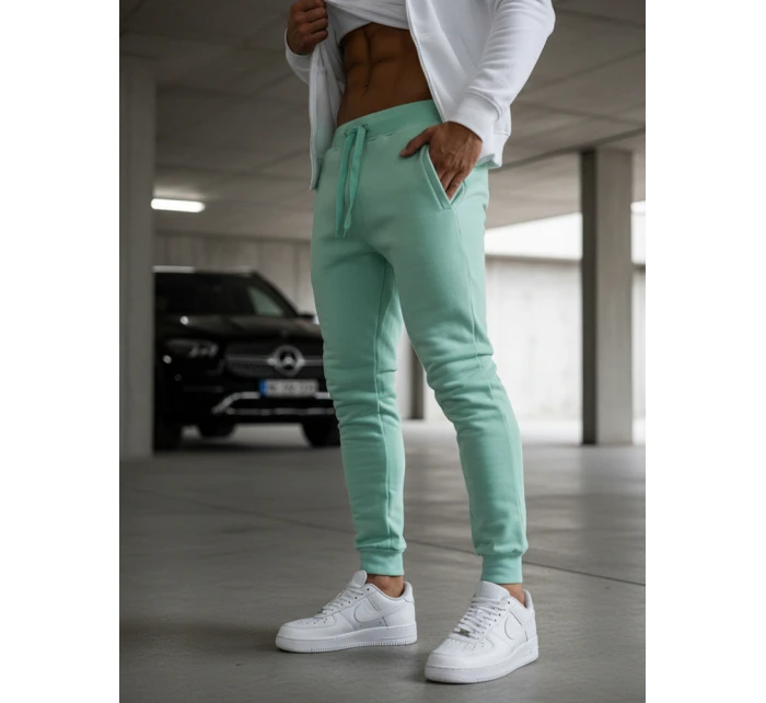 Pánské mátové tepláky Dstreet UX3371 Pánské mátové tepláky Dstreet UX3371