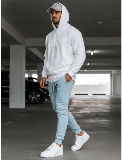 Pánské modré tepláky Dstreet UX3450 Pánské modré tepláky Dstreet UX3450