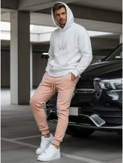 Pánské růžové tepláky Dstreet UX3452