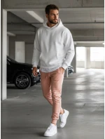 Pánské růžové tepláky Dstreet UX3452 Pánské růžové tepláky Dstreet UX3452