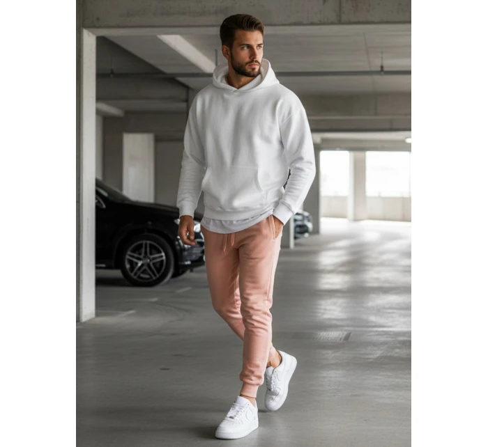 Pánské růžové tepláky Dstreet UX3452 Pánské růžové tepláky Dstreet UX3452