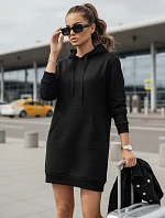 Dámská oversize dlouhá mikina TIMMY černá FashionStreet EY1931