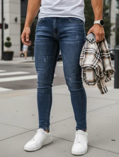 Jeansy męskie slim fit niebieskie FashionStreet UX3457