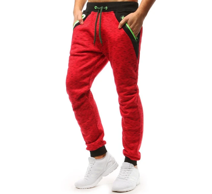 Pánské tepláky červené Dstreet UX3513 Pánské tepláky červené Dstreet UX3513