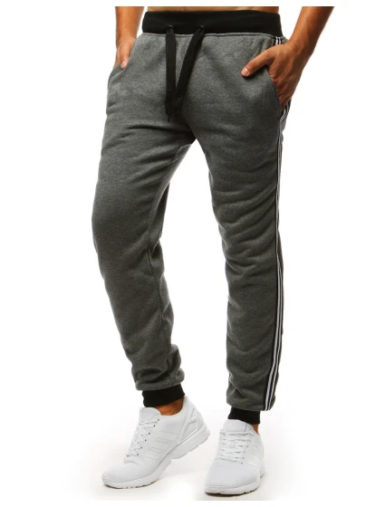 Pánské antracitové tepláky Dstreet UX3538 Pánské antracitové tepláky Dstreet UX3538