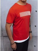 Pánské tričko s potiskem červené Dstreet RX4651z