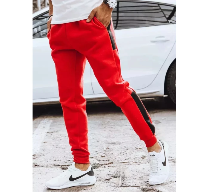 Pánské tepláky červené Dstreet UX3730 Pánské tepláky červené Dstreet UX3730