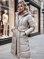 Dámský kabát LINA beige FashionStreet TY3110