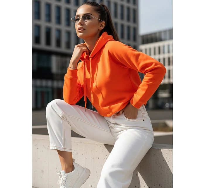 Dámská mikina POLINA oranžová FashionStreet BY1142 Dámská mikina POLINA oranžová FashionStreet BY1142