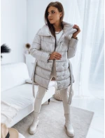 Dámská prošívaná bunda kabát LONDON PREMIUM béžová Dstreet TY3162