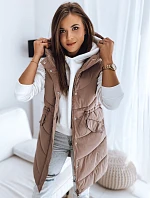 Dámská prošívaná vesta GAMIS růžová FashionStreet TY3292