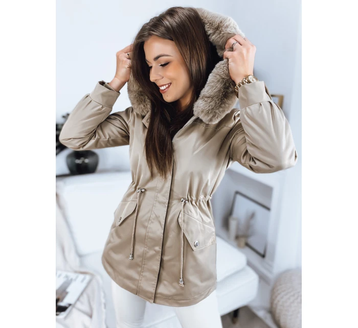 Dámská bunda MEGI beige Dstreet TY3304 Dámská bunda MEGI beige Dstreet TY3304