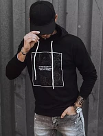 Pánská černá mikina FashionStreet BX5467