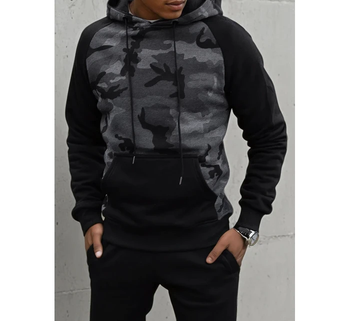 Pánská tmavě šedá mikina Dstreet BX5486 Pánská tmavě šedá mikina Dstreet BX5486