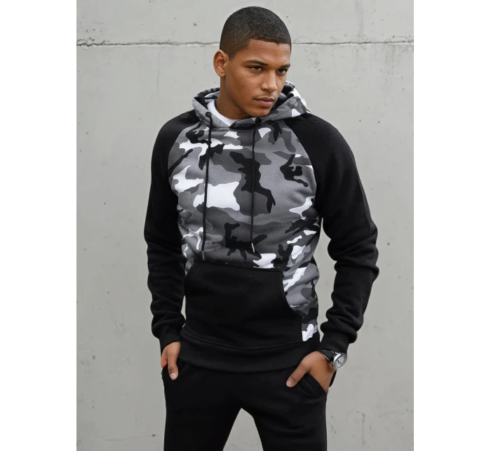 Pánská světle šedá mikina Dstreet BX5487 Pánská světle šedá mikina Dstreet BX5487