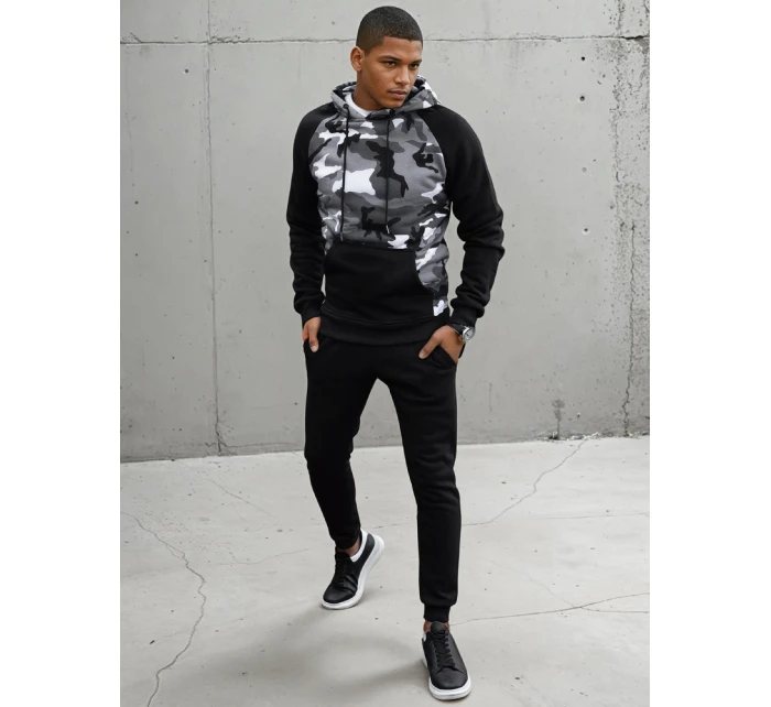 Pánská světle šedá mikina Dstreet BX5487 Pánská světle šedá mikina Dstreet BX5487