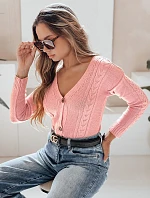 Dámský svetr MELANIA růžový FashionStreet MY1652