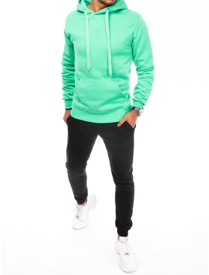 Pánská mátová a černá tepláková souprava Dstreet AX0642 Pánská mátová a černá tepláková souprava Dstreet AX0642