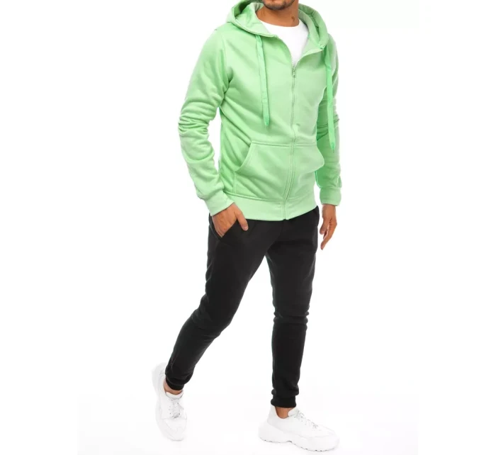 Pánská mátová a černá tepláková souprava Dstreet AX0653 Pánská mátová a černá tepláková souprava Dstreet AX0653