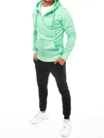 Pánská mátová a černá tepláková souprava Dstreet AX0654 Pánská mátová a černá tepláková souprava Dstreet AX0654