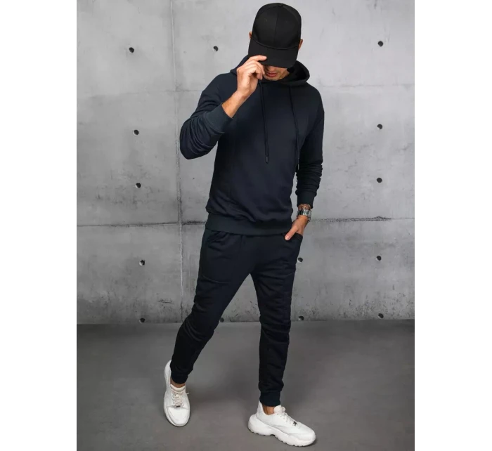 Pánské tmavě modré tepláky od Dstreet AX0674 Pánské tmavě modré tepláky od Dstreet AX0674