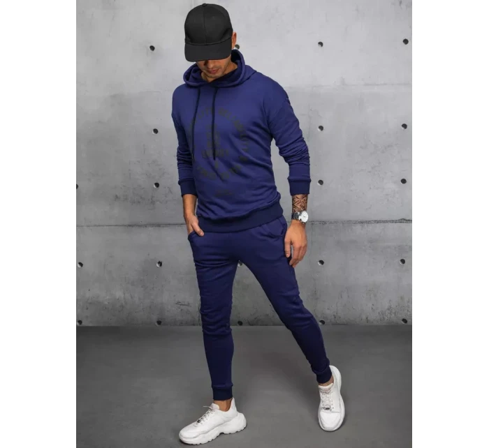 Pánské tmavě modré tepláky Dstreet AX0691 Pánské tmavě modré tepláky Dstreet AX0691