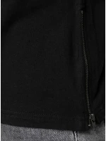 Pánské černé tričko s dlouhým rukávem Dstreet LX0559