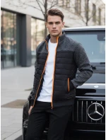 Pánská přechodná prošívaná bunda černá FashionStreet TX4395