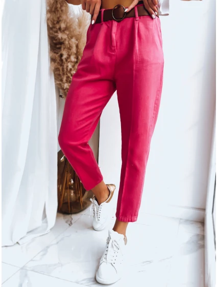 Dámské kalhoty chinos ME BELLA fuchsiová Dstreet UY1410 Dámské kalhoty chinos ME BELLA fuchsiová Dstreet UY1410