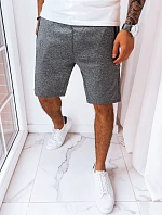 Pánské tmavě šedé teplákové šortky FashionStreet SX2255