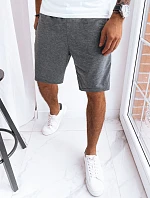 Pánské tmavě šedé teplákové šortky FashionStreet SX2276