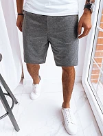 Pánské tmavě šedé teplákové šortky FashionStreet SX2280