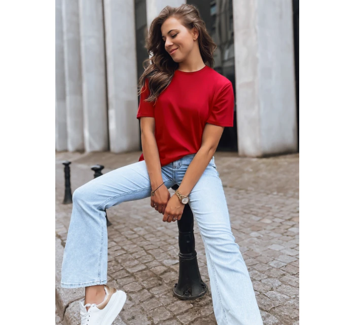 MAYLA dámské tričko červené Dstreet RY2210 MAYLA dámské tričko červené Dstreet RY2210