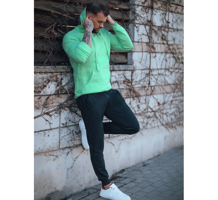 Pánská mátová a černá tepláková souprava Dstreet AX0745 Pánská mátová a černá tepláková souprava Dstreet AX0745