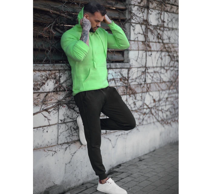 Pánská zeleno-černá tepláková souprava Dstreet AX0747 Pánská zeleno-černá tepláková souprava Dstreet AX0747